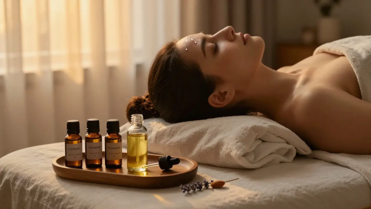 Aromaterapeutická masáž: Jak vybrat správný esenciální olej pro vaše potřeby