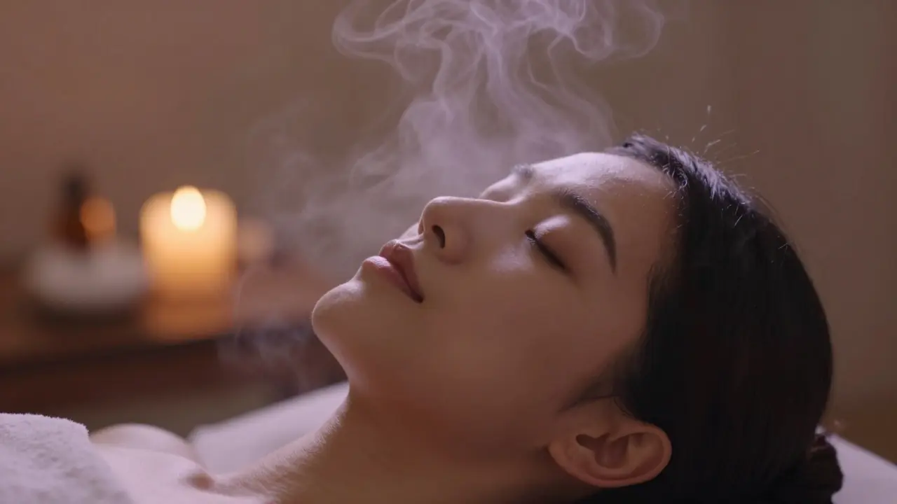 Aromaterapeutická masáž při menopauze: Jak zmírnit horké flashes a stres