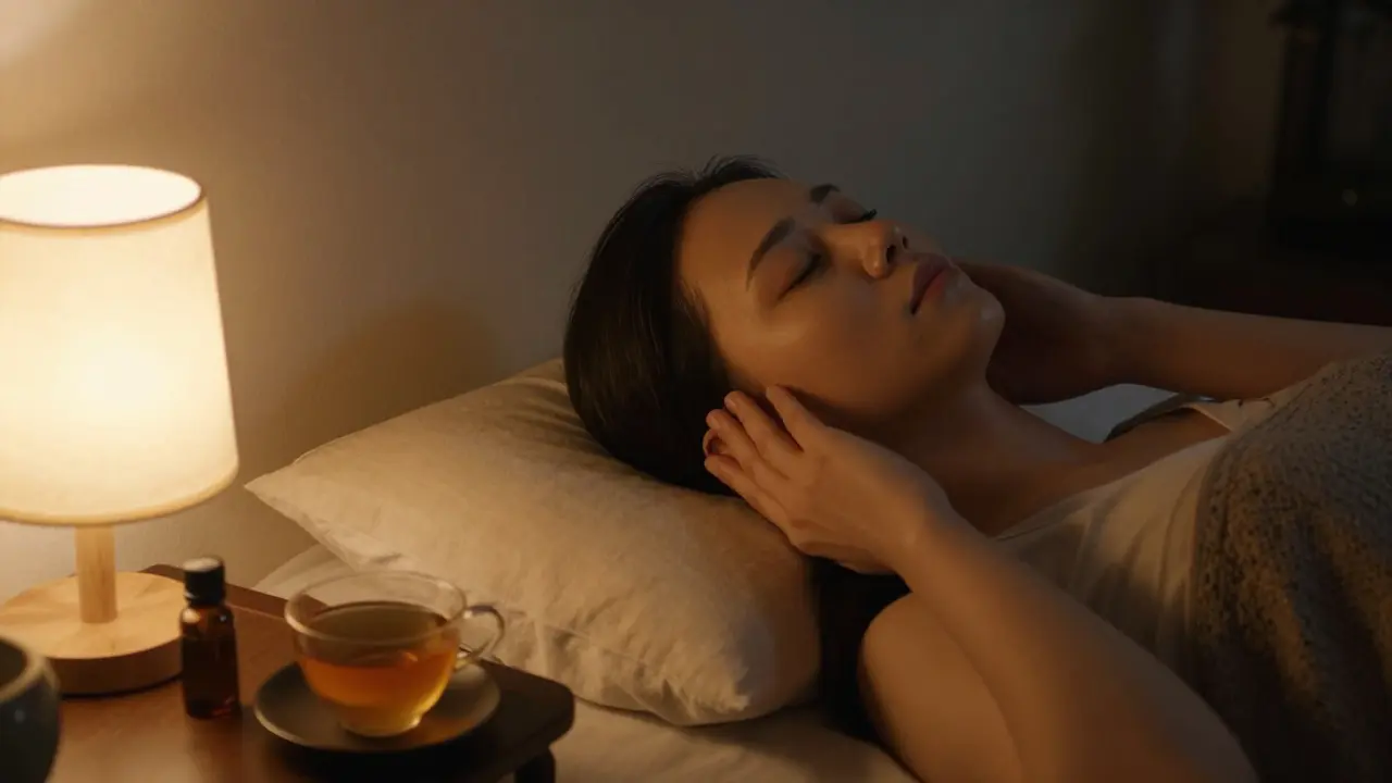 Relaxační masáž hlavy večer pro lepší spánek a klid